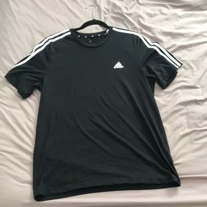 (L) Black Adidas shirt